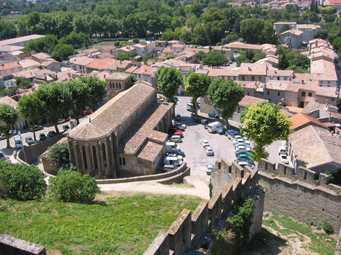 La Chapelle Saint Gimer, depuis la porte d'Aude